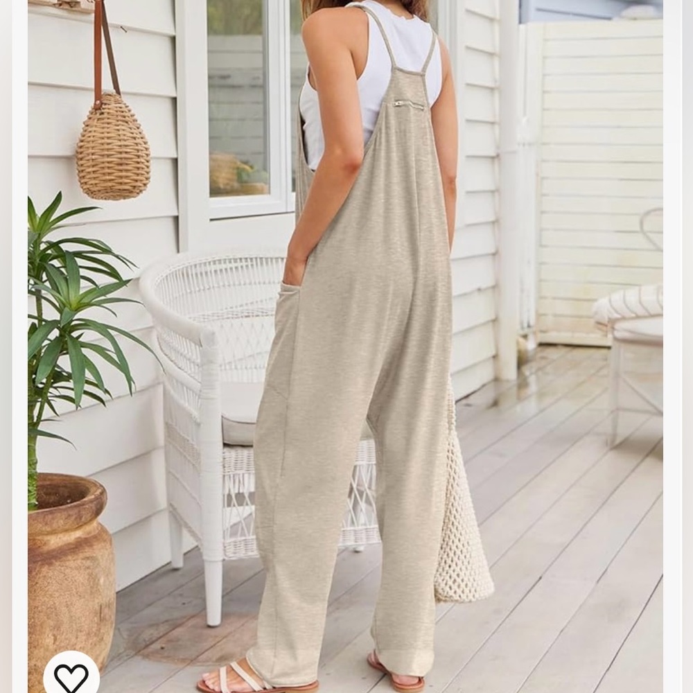 AUTOMET Tan Jumpsuit With Pockets